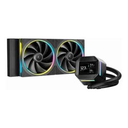 DeepCool LM240 ARGB Liquid Cooler With Mini LCD Screen IntelLGA1851/1700/1200/1151/1150/1155 AMDAM5/AM4