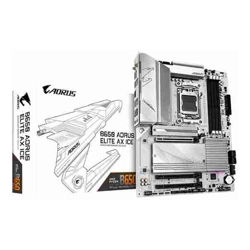 Gigabyte B650 A ELITE AX ICE 1.0, ATX, AMD AM5, 4xDDR5, 2xM.2, 4xSATA 6Gb/s, RAID, 3xPCIe, 1xHDMI, 1xDP, GbE LAN, Wireless AX+Bluetooth, 1xUSB-C, 7xUSB3.0, 4xUSB2.0, 3 Year Warranty