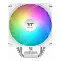 Thermaltake CL-P143-AL12SW-A, UX400 ARGB CPU Cooler White Edition, Fan: 120mm, Airflow: 62.72 CFM, Noise Level: 25 dBA, Compatibility: Intel; LGA 1851/1700/1200/1156/1155/1151/1150, AMD; AM5/AM4/FM2/F