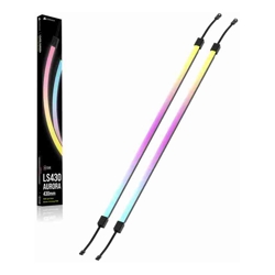 Corsair LS430 Aurora RGB Light Strips - 430mm - 430x10x10mm, black, magnetic mount, addressable LEDs, iCUE compatible, flexible