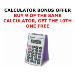 LC210L 8 DIGIT X LARGE DISPLAY HARD COVER - BUY 9 GET 1 FREE