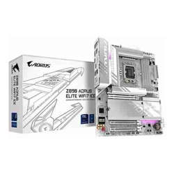Gigabyte Z890 AORUSELITE WF7 ICE, Intel LGA 1851 ATX Motherboard, 4x DDR5 ~256GB, 3x PCI-E x16, 4x M.2, 4x SATA, 5x USB 3.2, 1x USB-C, 4x USB 2.0, 3 Year Warranty
