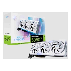 MSI nVidia GeForce RTX 5060 Ti 8G GAMING TRIO OC WHITE, PCI Express Gen 5 x 16, Boost: 2647 MHz, CUDA 4608 Units, 8GB GDDR7, HDMI x 1