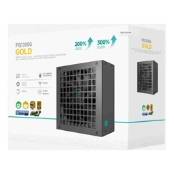 DeepCool PQ1200G 1200W Gamer Storm 80+ Gold/Cybenetics Fully Modular ATX Power Supply 120mm Fan, Japanese Capacitors, DC to DC, ATX12V V3.1,