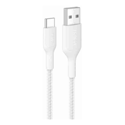 BoostCharge Pro Braided USB-A to USB-C Cable 15W 2M White