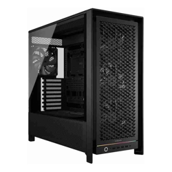 Corsair FRAME 5000D RS HIGH-AIRFLOW MID-TOWER PC CASE - BLACK, ATX, 450mm GPU, 175mm CPU cooler, 360mm rad, 4x RS140, 1x USB-C 3.2 Gen2