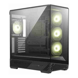MSI MAG PANO 130R PZ -BLACK - ATX/mATX/ITX, 400mm GPU, 165mm CPU, 7 slots, 6x120mm, 360 rad top/side, 2xUSB-A, 1xUSB-C 20Gbps, 460x232x490mm, 8.37kg