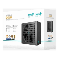 DeepCool PQ850G 850W Gamer Storm 80+ Gold/Cybenetics Fully Modular ATX Power Supply 120mm Fan, Japanese Capacitors, DC to DC, ATX12V V3.1,
