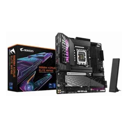 Gigabyte GA-B860M-A-ELITE-WIFI6E, Micro ATX, Intel LGA 1851, 4xDDR5, 3xM.2, 4xSATA 6Gb/s, RAID, 2xPCIe, 2xHDMI, 1xDP, 1xTB4(Alt DP), GbE LAN, Wireless AX+Bluetooth, 1xUSB-C, 4xUSB2.0, 6xUSB3.2, 3 Year