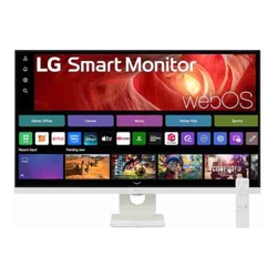 LG 31.5&quot; 4K UHD Smart Monitor with webOS, USB-C PD 65W, AirPlay 2, Screen Share, Bluetooth, Magic Remote support, and tilt adjustable stand