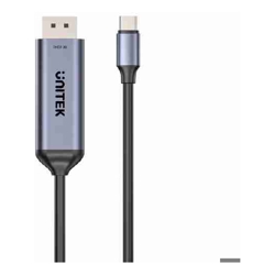 Unitek USB-C to DisplayPort 8K@60Hz BiDirectional 1.8m Cable, backward compatible, Support: HDCP 2.3, Dynamic HDR, Data transfer rate of 10Gbps