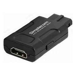 Simplecom CM461v2 HDMI Adapter Composite AV and S-Video to HDMI Converter for Nintendo NGC N64 SNES SFC