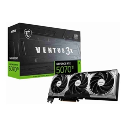 MSI RTX 5070 Ti 16G VENTUS 3X OC, 16GB GDDR7, 8960 CUDA cores, 28Gbps, 300W, PCIe Gen 5, 4-display support, up to 8K, HDMI 2.1b, 16-pin power