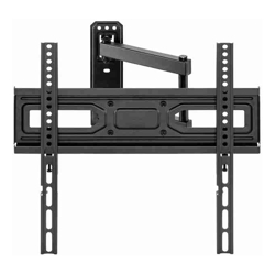 Brateck LPA78-443 Super Economy Full-Motion TV Wall Mount, Fit Screen Size: 32&quot;-55&quot; Up to 35 KG, Fine Texture Black,358x440x420mm (new)