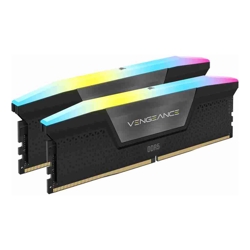 CORSAIR VENGEANCE RGB 32GB (2x16GB) DDR5 DRAM 6000MT/s CL38 Memory Kit - Black