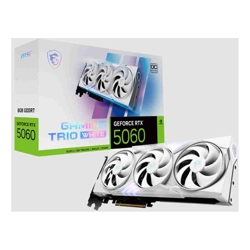 MSI nVidia GeForce RTX 5060 8G GAMING TRIO OC WHITE, PCI Express Gen 5 x16, Boost: 2625 MHz, CUDA 3840 Units, 8GB GDDR7, HDMI x 1