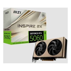 MSI nVidia GeForce RTX 5060 8G INSPIRE 2X OC, PCI Express Gen 5 x16, Boost: 2535 MHz, CUDA 3840 Units, 8GB GDDR7,. HDMI x 1 (emabargo)