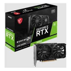 MSI nVidia GeForce RTX 3050 VENTUS 2X E 6G OC, Boost: 1492 MHz, CUDA 2304 Units, 6GB GDDR6, HDMI x 2