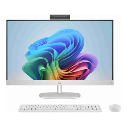 HP All-in-One Desktop PC, 27&quot; FHD IPS Display, AMD Ryzen AI 7 350 Processor, AMD Radeon Graphics, 8GB RAM, 512GB SSD, Windows 11 Home, IR FHD Camera, Dual Speakers, 27-ct2006a