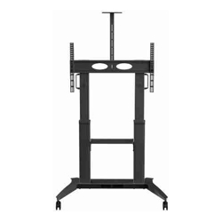 ARKIN MANUAL HEIGHT ADJUSTABLE TV TROLLEY TO FIT 65 TO 110 MAX 145KG VESA UP TO 1000x600