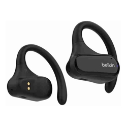 Belkin SoundForm ClearFit New Open-Ear Wireless Earbuds Black - (AUC013btBK), Bluetooth 5.3 Pairing, IPX5-Rated, 14.2mm Drivers, 2 Years Warranty