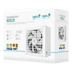 DeepCool PQ1000G WH 1000W Gamer Storm 80+ Gold/Cybenetics Fully Modular ATX Power Supply 120mm Fan, Japanese Capacitors, DC to DC, ATX12V V3.1,