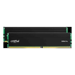 Crucial Pro 64GB (2x32GB) DDR4 UDIMM 3200MHz CL22 Black Heat Spreaders Support Intel XMP AMD EXPO for Desktop PC Gaming Memory
