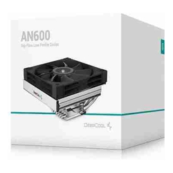 DeepCool R-AN600-BKNNMN-G, AN600 Top Flow Low Profile CPU Cooler, Size: 1x120mm, Socket: Intel LGA 1700/1200/1151/1150/1155, AMD AM5/AM4, White, 3 Year Warranty 