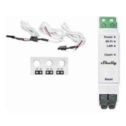 SHELLY THREE PHASE DIN RAIL ENERGY METER PRO 3CT