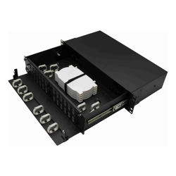 4C | 2RU Fibre Optic Patch Panel | Rack Mount, Unloaded 48SC / 96LC FOBOT