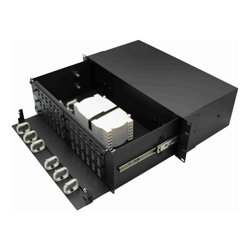 4C | 3RU Fibre Optic Patch Panel | Rack Mount, Unloaded 72SC / 144LC FOBOT