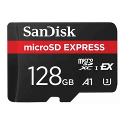 SanDisk 128GB microSD Express Card 880mb/s PCIe Gen 3 SDSQXFN-128G-GN4NN