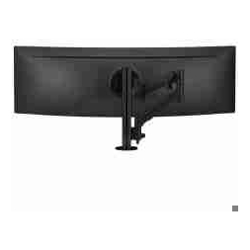Atdec AWMS-HX40 597mm Dynamic Arm + 400mm Post / 6-14kg (13lb-31lb) Flat Screen, 6-12kg (13lb-26.5lb) Curved Screen + HDuty F Clamp Desk Fixing, Black