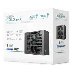 DeepCool PS650G 650W Gamer Storm SFX ,Full Japanese Electrolytic Capacitors, Cybenetics Platinum /PPLP Gold, Fluid Dynamic Bearing
