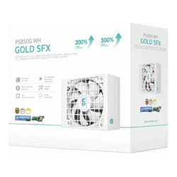 DeepCool PS850G WH 850W Gamer Storm SFX ,Full Japanese Electrolytic Capacitors, Cybenetics Platinum /PPLP Gold, Fluid Dynamic Bearing