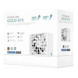 DeepCool PS750G WH 750W Gamer Storm SFX ,Full Japanese Electrolytic Capacitors, Cybenetics Platinum /PPLP Gold, Fluid Dynamic Bearing
