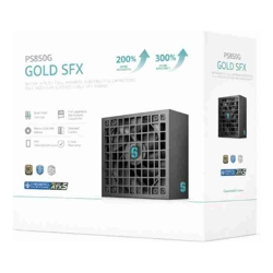 DeepCool PS850G 850W Gamer Storm SFX ,Full Japanese Electrolytic Capacitors, Cybenetics Platinum /PPLP Gold, Fluid Dynamic Bearing