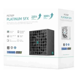 DeepCool PS750P 750W Gamer Storm SFX12V V4.1  ATX12V V3.1M Full Japanese Electroyltic Capacitors, Cybenetics Platinum/PPLP 115V Platinum