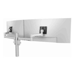 Atdec AWMS-2-5940 Dual Extended-Reach Arms on Post H/D F-Clamp Silver