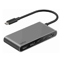 5-Port USB-C Hub with Dual USB-C Ports