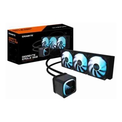 GIGABYTE EAGLE 360, Black, 360mm alu rad, 3x120mm ARGB fans, 600-2000RPM, Intel 1851/1700 AMD AM5/AM4, copper pump 3200RPM, 400mm tube length 27mm