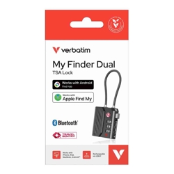 My Finder Dual Tracking Tag with TSA Lock - Black