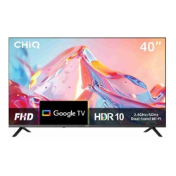 CHiQ 40S510M 40" FHD Google TV, 200 NIT, HDR10 / HLG, Dolby DAP/DBX, 200x200 VESA, 3 YR LTD WTY