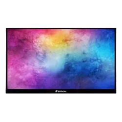 Verbatim 49592, PMT-15, 16", 1920 x 1080 , Full HD, IPS, 16:9, 6ms, LED Touchscreen Monitor, 16.7 Million Colours, 250 cd/m, LED Backlight, Speakers, HDMI, USB, DisplayPort, 1 x HDMI, 2 Year Warranty