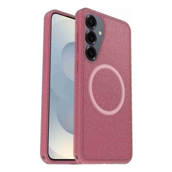 OtterBox Symmetry Clear Magnets Samsung Galaxy S25+ 5G (6.7") Case Foxberry (Pink) - (77-97599), DROP+ 3X Military Standard, 7 Years Warranty