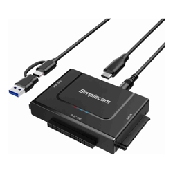 Simplecom SA492C SuperSpeed USB to 2.5", 3.5"  5.25" SATA/IDE Adapter with Power Supply
