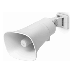 Ubiquiti AI Horn Speaker, White, All-weather PoE 120 dB Horn Speaker With Advanced AI Alert FunctionalityVersatile Wall, Corner,Pole Mounting Options