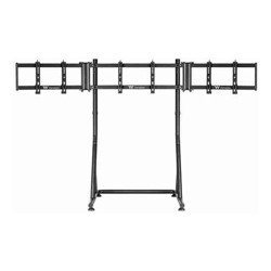 Thermaltake GEA-RMS-TMSBLK-01, Triple Gaming Racing Monitor Stand, Compatible GR500 Racing Simulator Cockpit, Powder-coated Finish Steel, Up to 3x 32" Monitors, VESA 75x75mm/100x100mm/200x100mm/200x20
