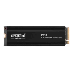 Crucial P310 4TB Gen4 2280 NVMe SSD Heatsink 7100/6000 MB/s R/W 800TBW 1000K/1000K IOPS 1.5M hrs MTTF Full-Drive Encryption M.2 PCIe4 5yrs
