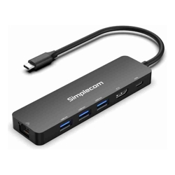 (LS)Simplecom CHT560 USB-C SuperSpeed 6-in-1 Multiport Docking Station HDMI 2.0